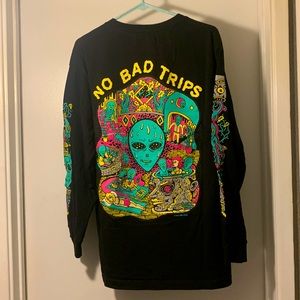 Killer Acid/Zumiez “NO BAD TRIPS” Black Longsleeve // Men’s Large